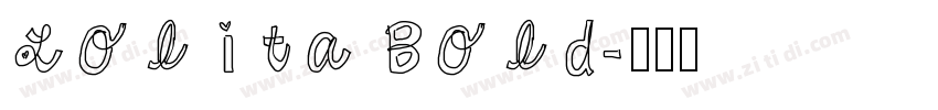 Lolita Bold字体转换